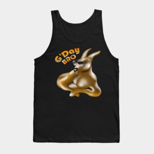 G day Bro, kangaroo muscle gday mate Tank Top